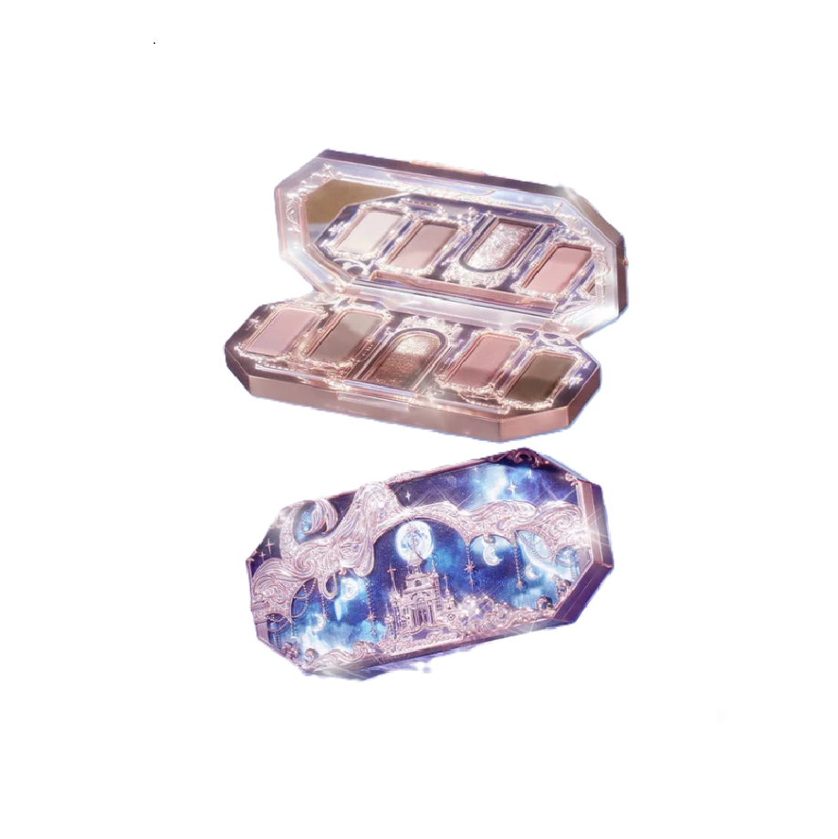 Flower Knows Moonlight Mermaid Series Five-Color Jewelry Eyeshadow Palette (02 Celestial Castle)