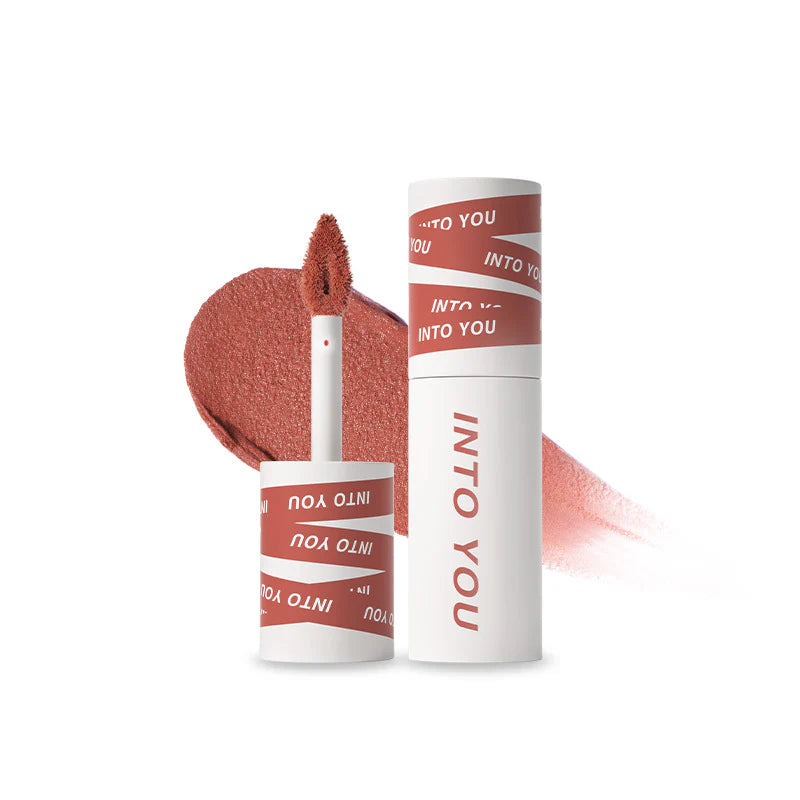 INTO YOU SHERO SUPER MATTE LIP & CHEEK MUD EM08-Brick Red Nude