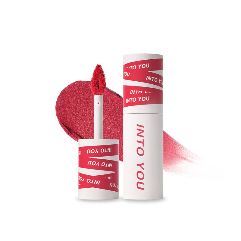 INTO YOU SHERO SUPER MATTE LIP & CHEEK MUD EM14-Cool Berry Red