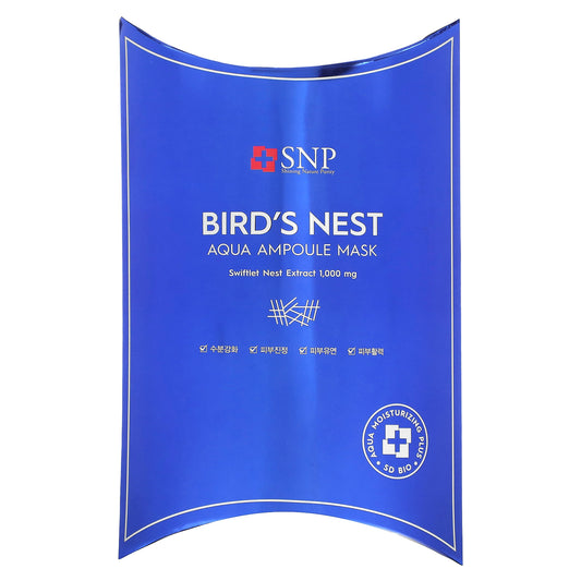 SNP Birds's Nest Aqua Moisture Ampoule Mask 10pcs x 25ml