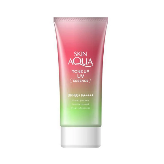 Rohto Skin Aqua Tone Up UV Essence #Rose