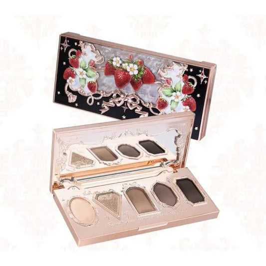 Flower Knows Strawberry Rococo Five-Color Eyeshadow Palette (03 Blackcurrant Cold Brew)