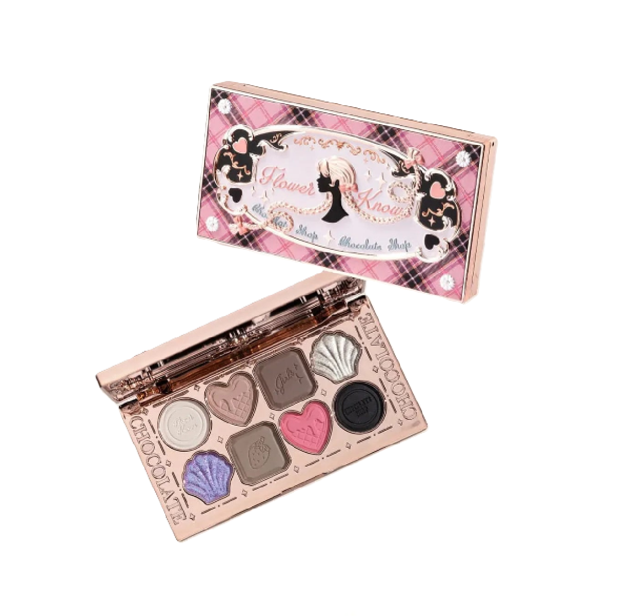 Flower Knows Chocolate Series Eight-Color Eyeshadow Palette 03 Witch Boutique