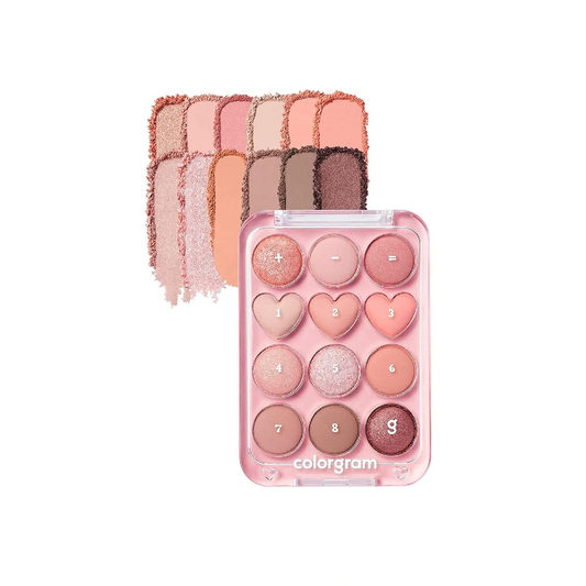 Colorgram Pin Point Eyeshadow Palette 01 Peach + Coral